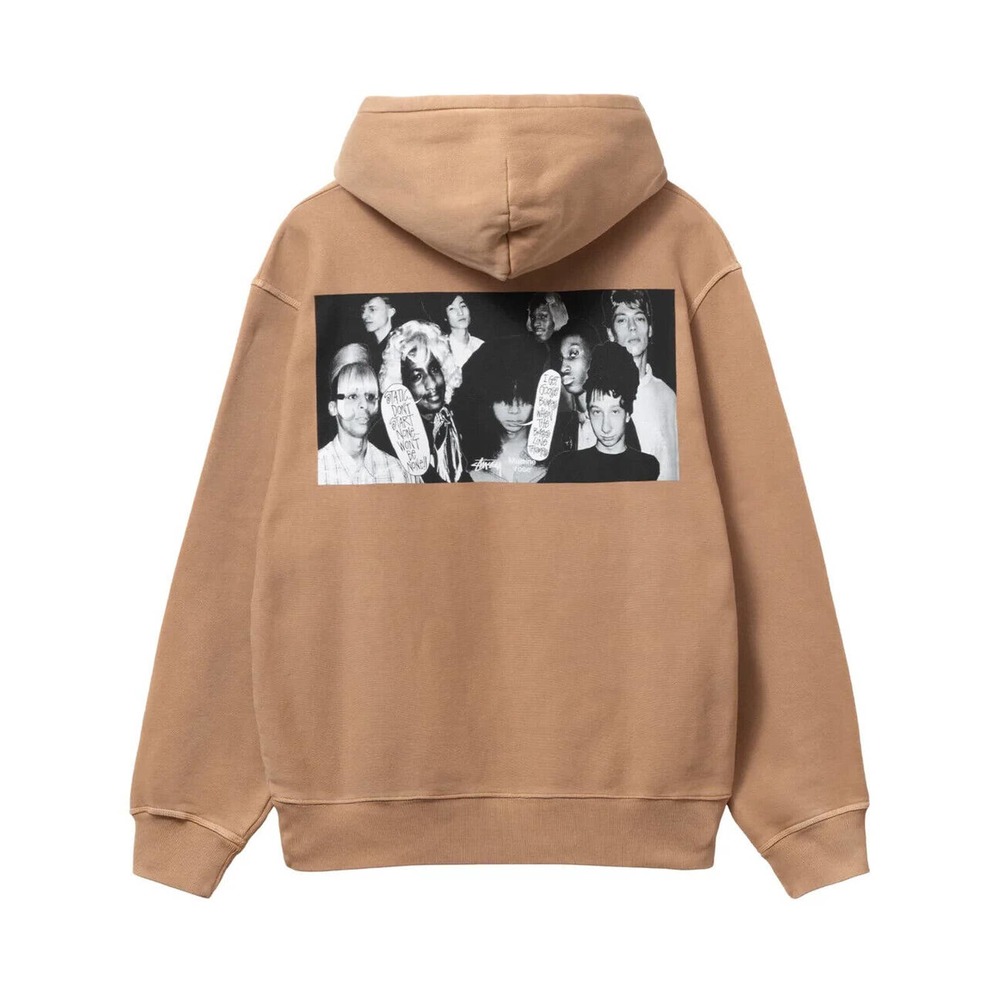 STÜSSY & MARTINE ROSE COLLAGE PIGMENT DYED HOODIE Size SMALL